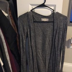 long dark gray cardigan size XS